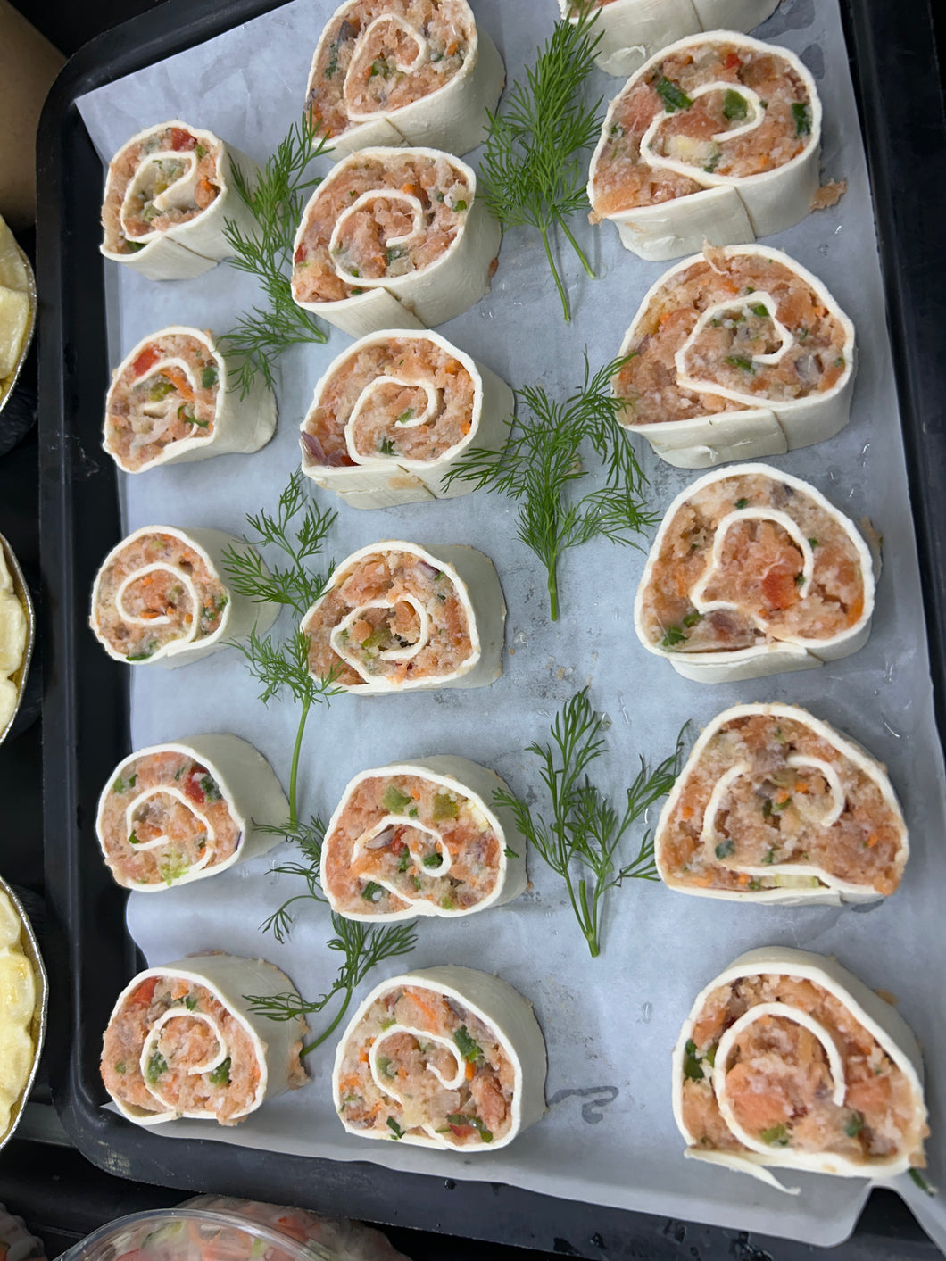 Salmon Pinwheels